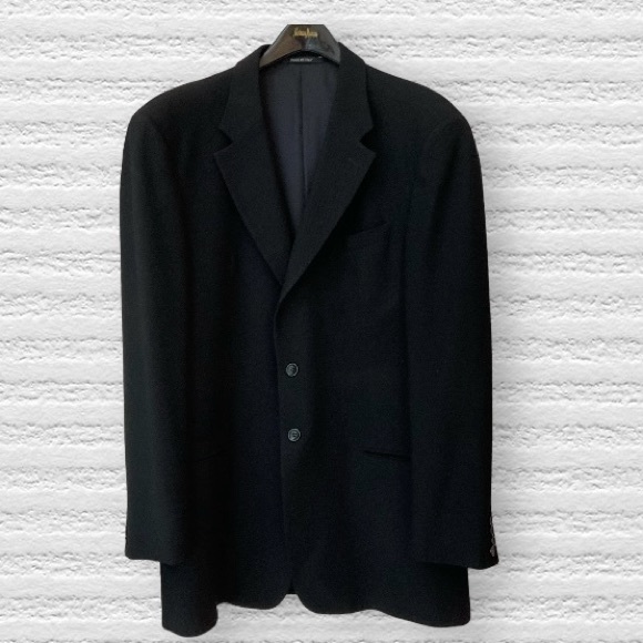 Armani Collezioni Other - SOLD - Armani Collezioni Lama Wool Blazer, black, 44” chest, Excellent Condition